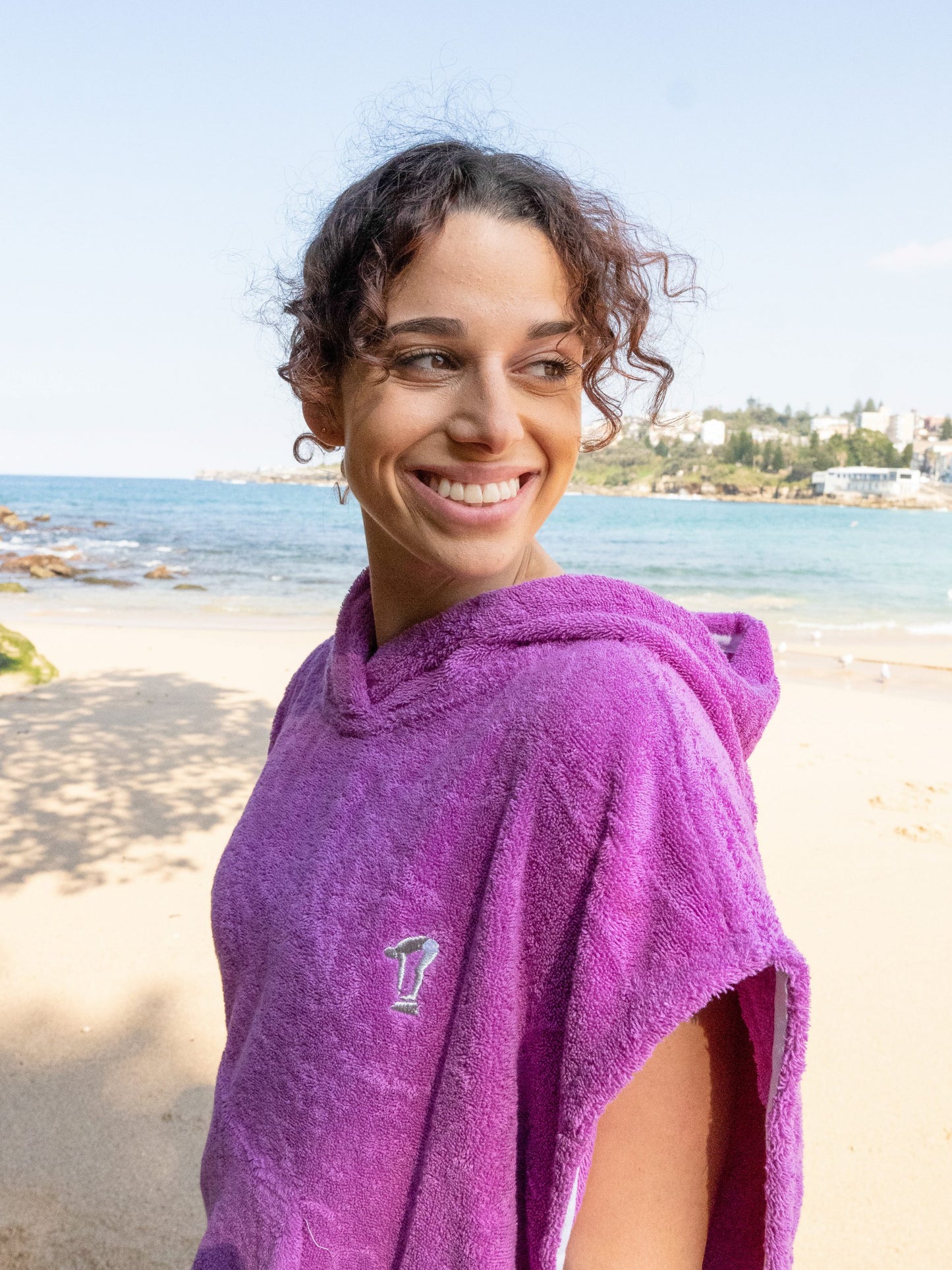 Womens Hooded Towel | Super Warm | Purple