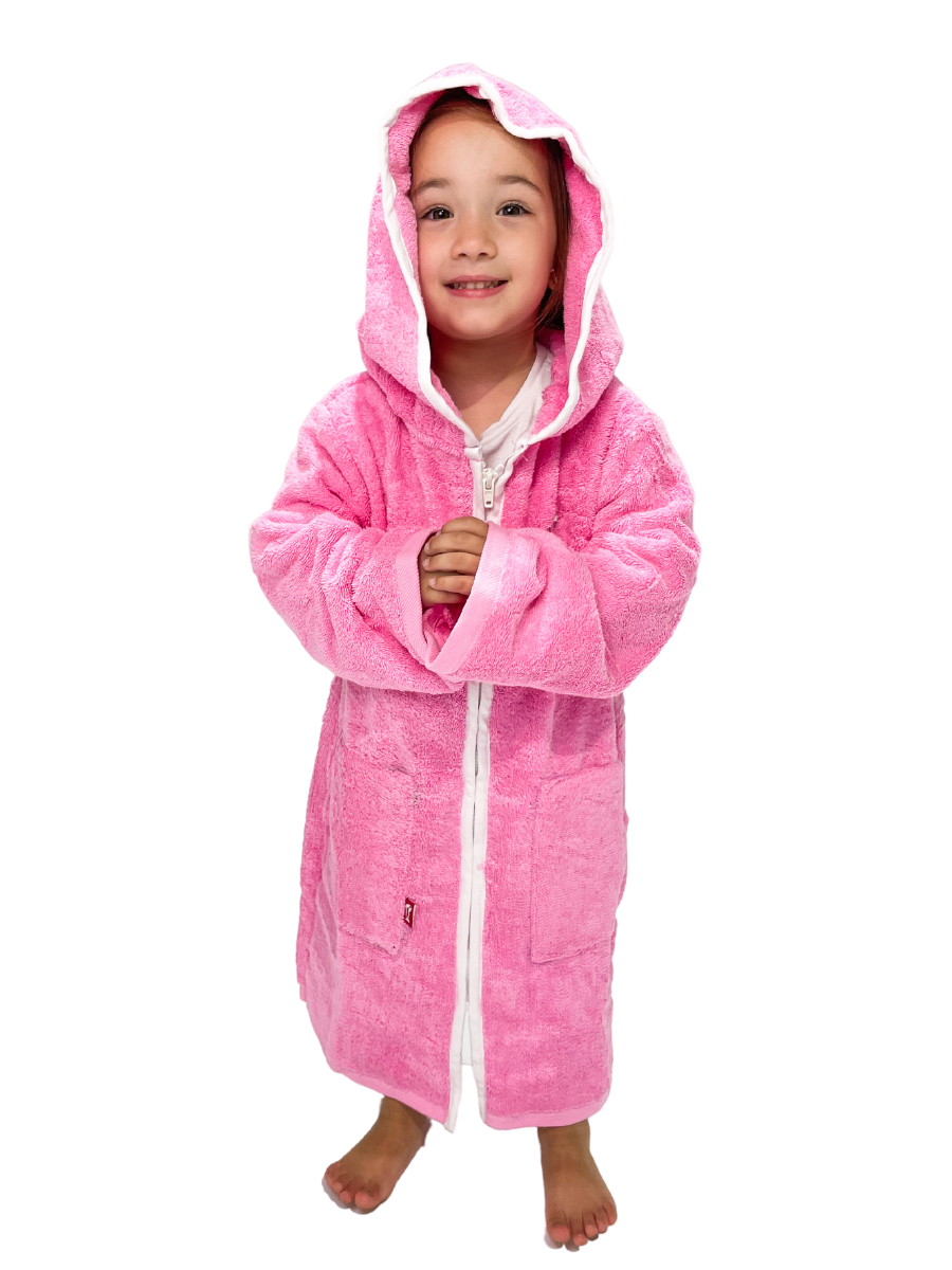Hooded Towel | Swim Robe | Pink