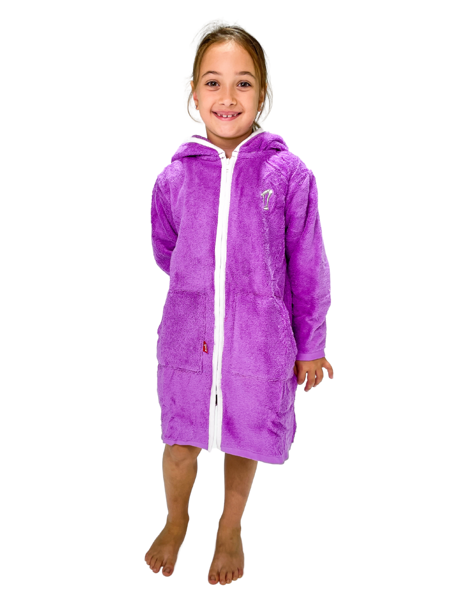 Hooded Towel | Swim Robe | Purple