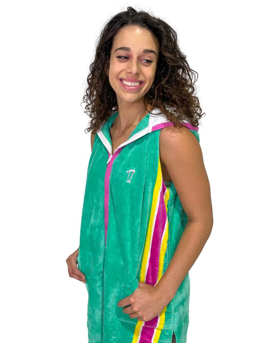 Hooded Towel | Swim Robe | Oasis Sleeveless