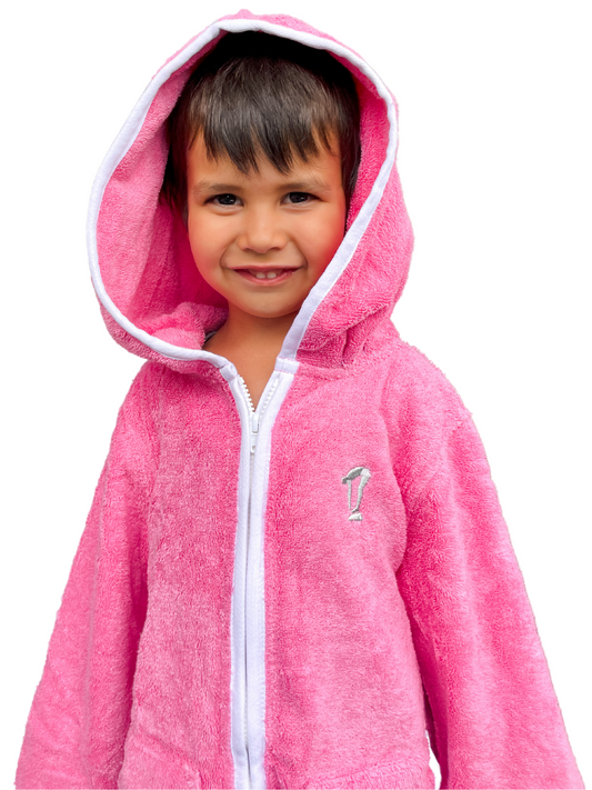 Hooded Towel | Swim Robe | Pink