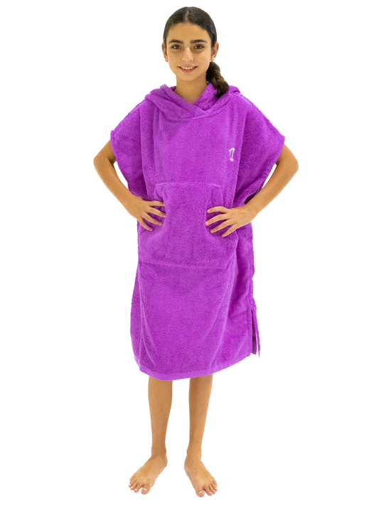 Kids Hooded Towel | Surf Poncho | SuperWarm | Purple