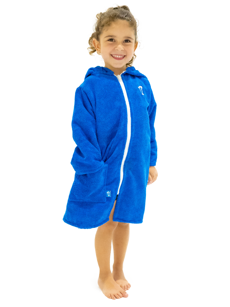 Microfibre | Hooded Towel | Beach Robe | Blue