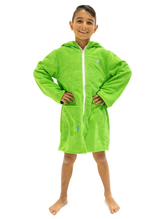 Microfibre | Hooded Towel | Beach Robe | Green