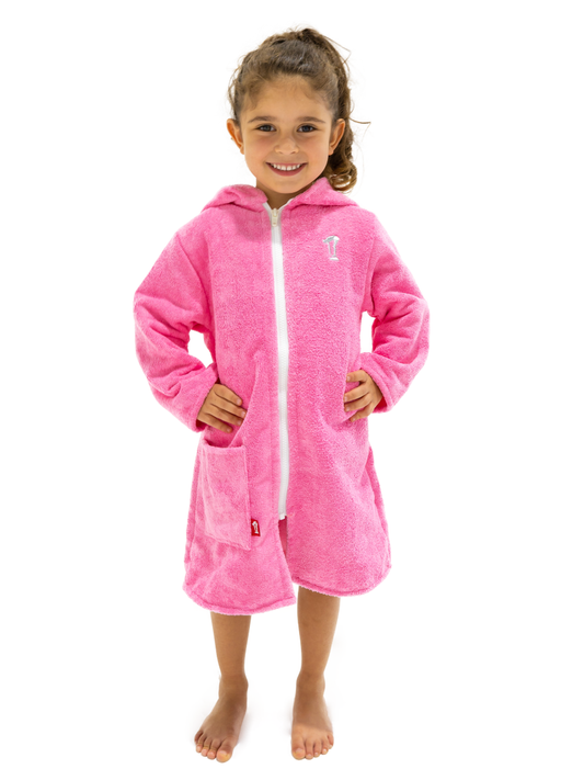 Microfibre | Hooded Towel | Beach Robe | Pink