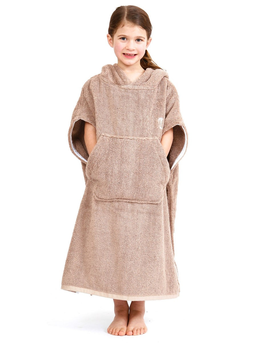 Kids Hooded Towel | Surf Poncho | Stone