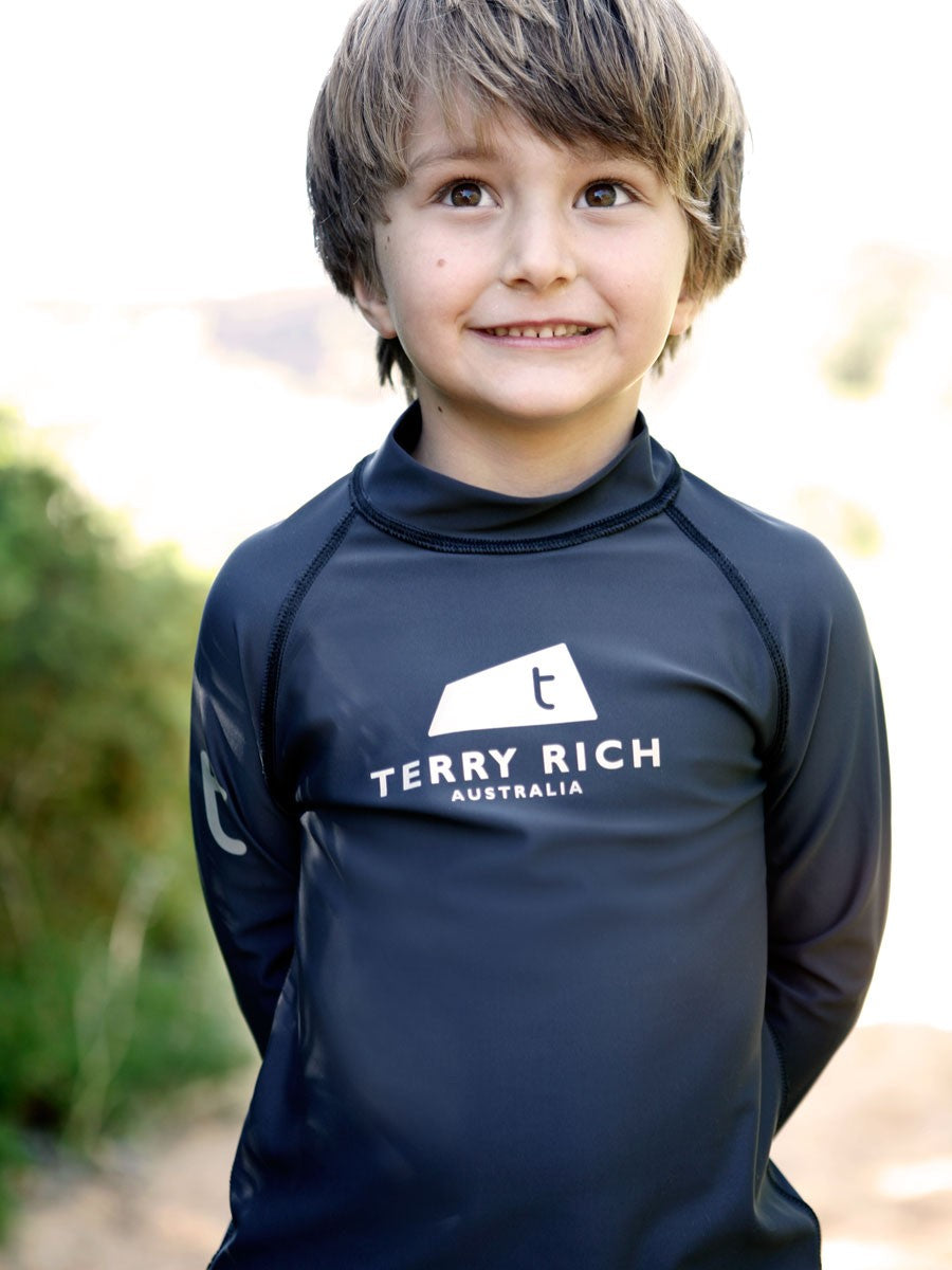 Kids Rash Vest | Swim Shirt | Charcoal