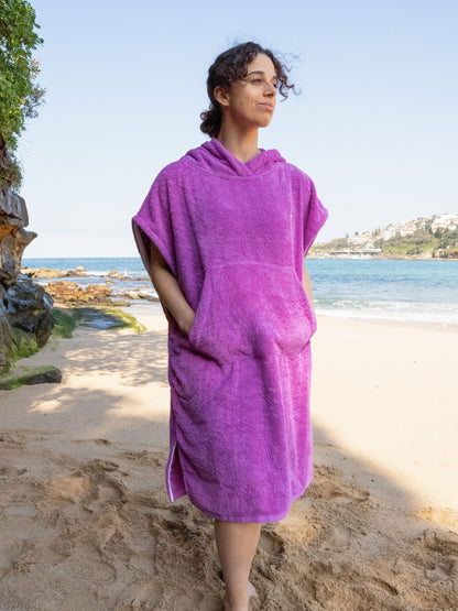 Womens Hooded Towel | Super Warm | Purple