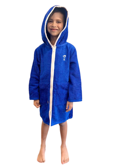 Hooded Towel | Swim Robe | Royal Blue