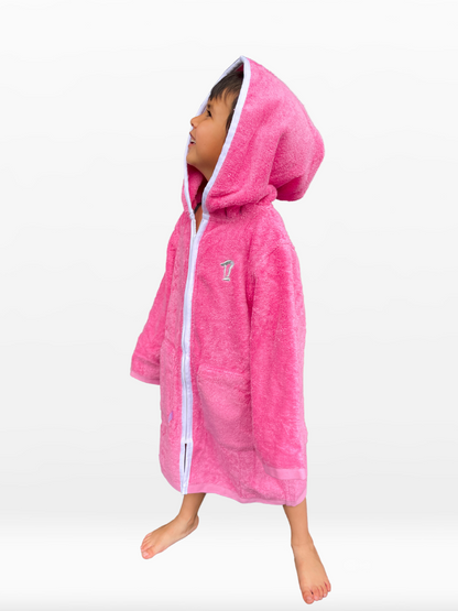 Hooded Towel | Swim Robe | Pink