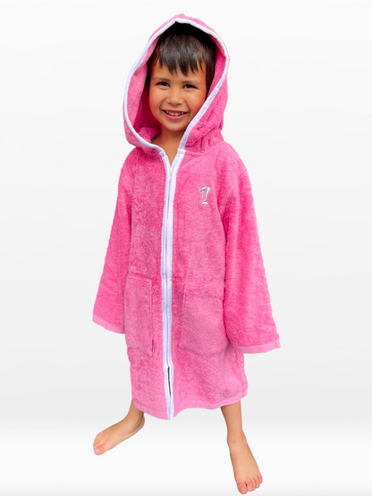 Hooded Towel | Swim Robe | Pink