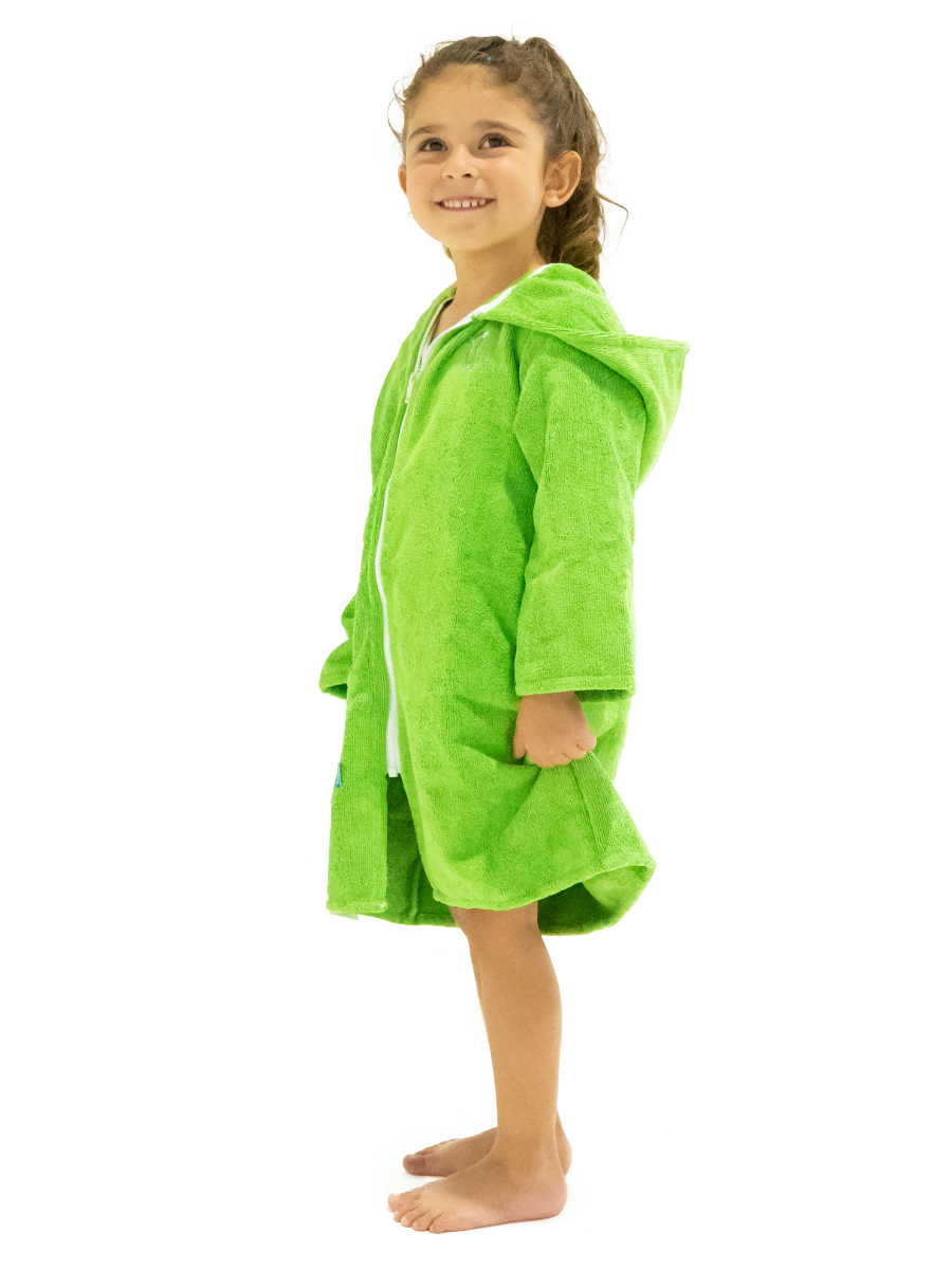Microfibre | Hooded Towel | Beach Robe | Green