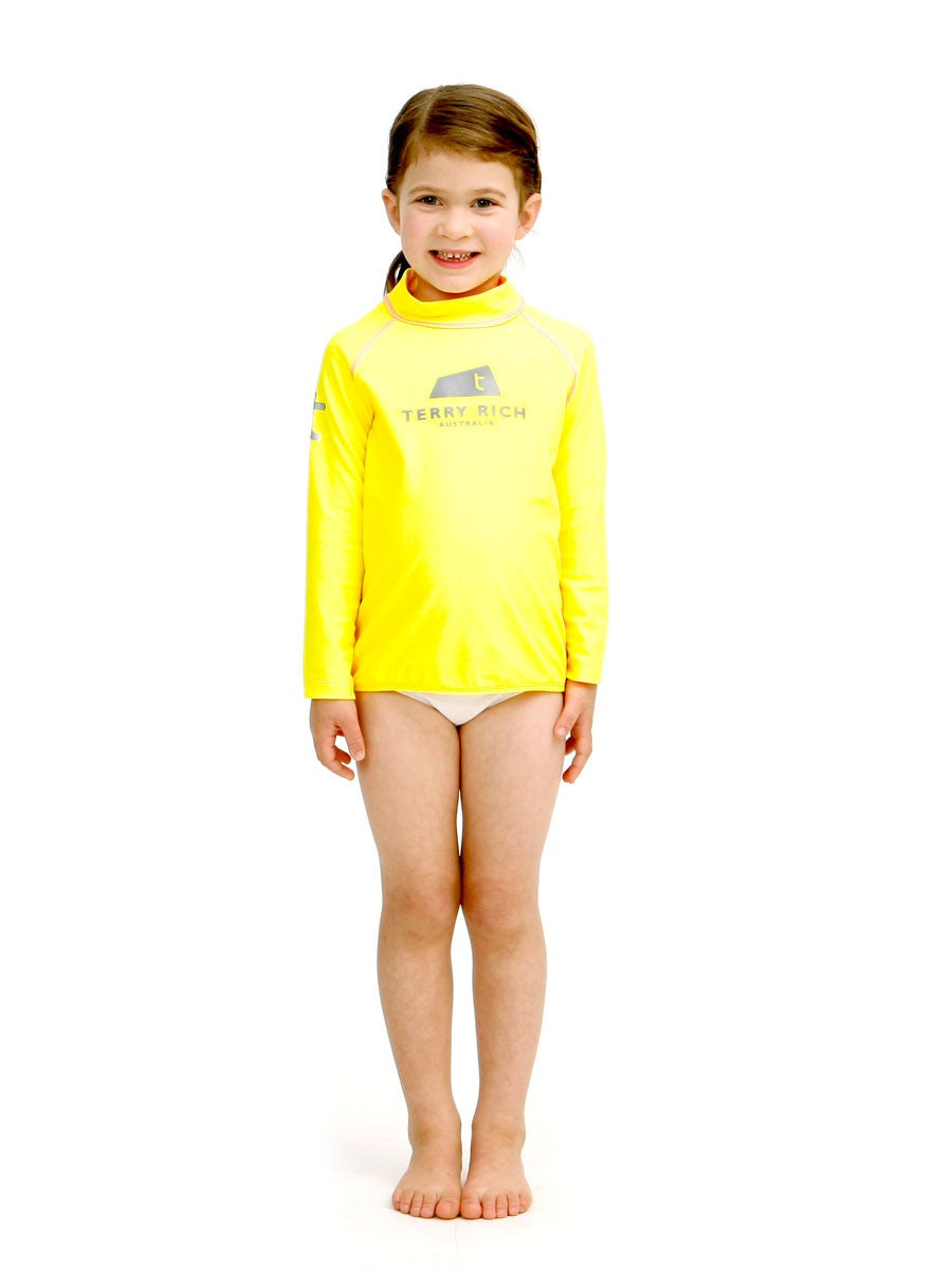 Kids Rash Vest | Swim Shirt | Yellow/Pink
