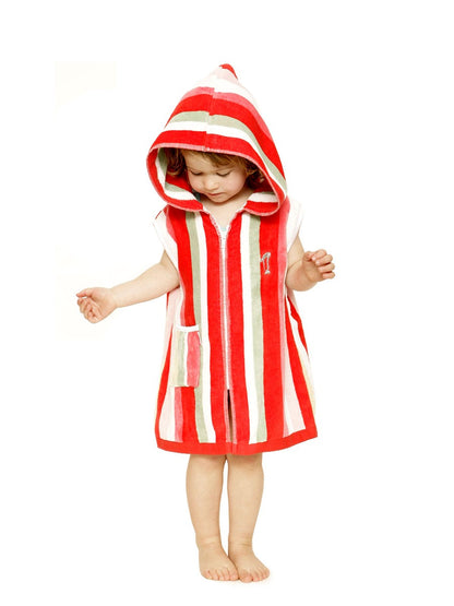 Toddler Hooded Towel | Swim Robe | Flamingo