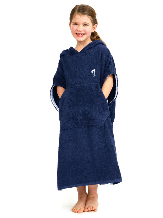 Kids Hooded Towel | Surf Poncho | Navy